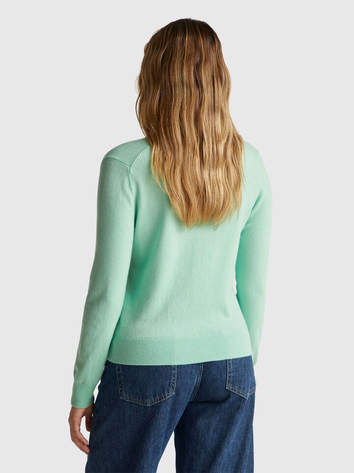 V NECK SWEATER L/S Mujer image number 2